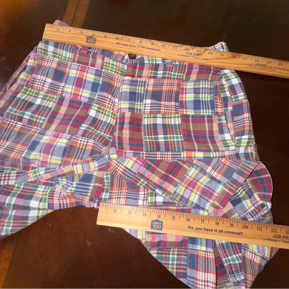 Brooks Brothers Plaid Patchwork Madras Shorts Siz… - image 4
